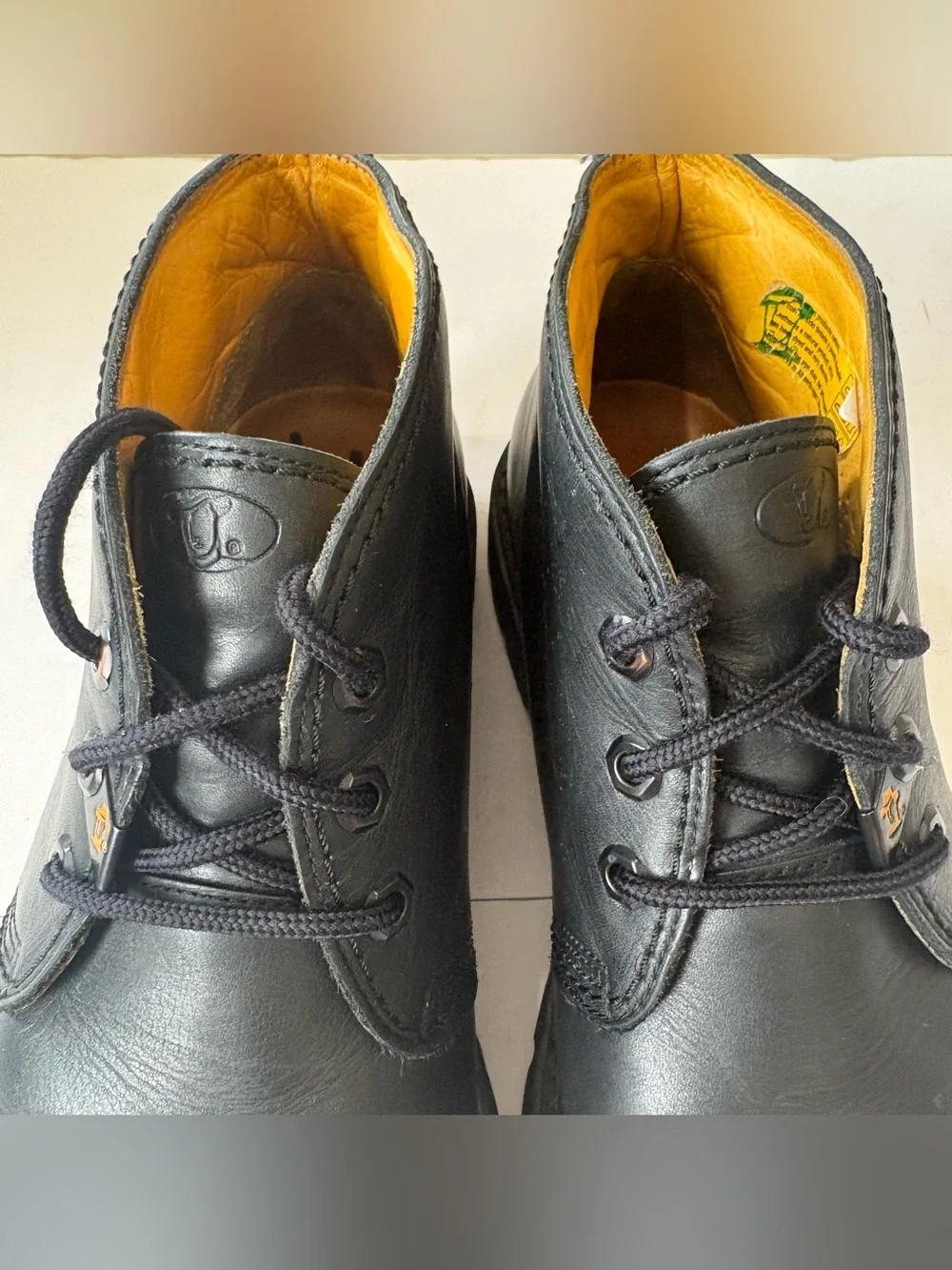 Havana Joe Mens 43 Black Leather Chukka Boots Lace Up Made in Spain